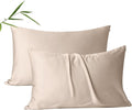 2 Pack Cooling Pillow Cases, Viscose Derived from Bamboo Pillow Protectors King by ShunjieHome