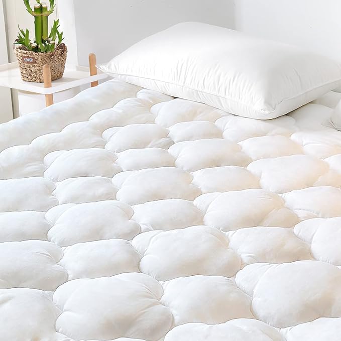 GRT Mattress Pad Cover Rayon from Bamboo California King Size, Extra Thick by GRT