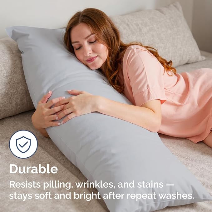 Body Pillowcases Set of 2-20x54 Long Body Pillow Case - Image 4