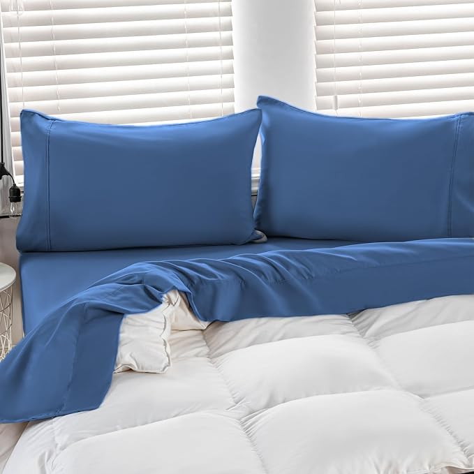 Kingnex Oversized King Flat Sheet 132x110 - Image 5