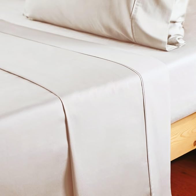 2-Pack Cotton Cal King Flat Sheet Only, 600 Thread Count 100% Egyptian Cotton - Image 7