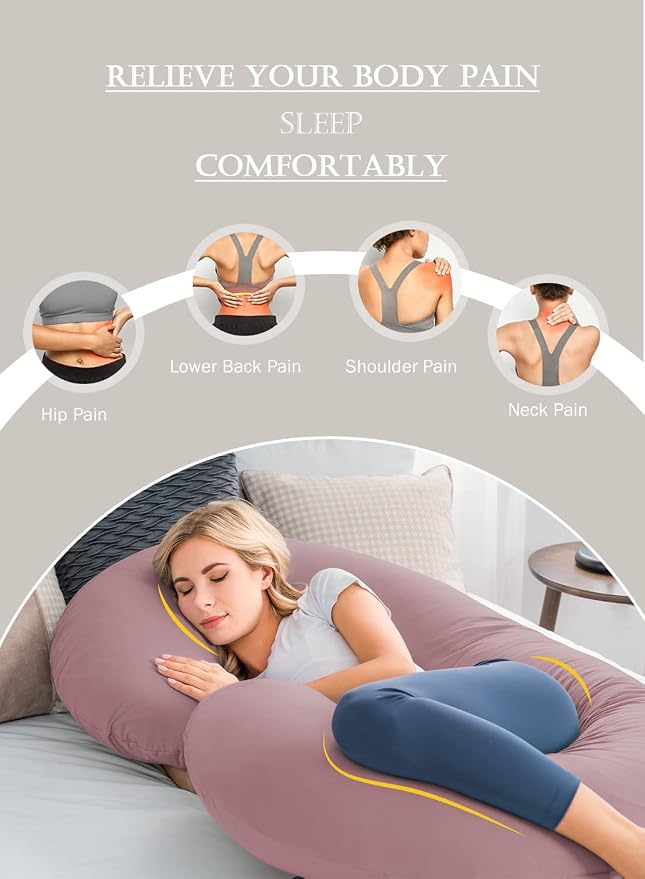INSEN Cooling Pregnancy Pillow, Maternity Pillow - Image 5
