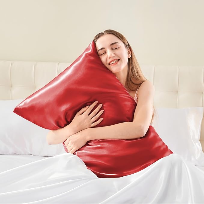 BEDELITE Satin Body Pillow Cover, Super Soft and Cooling Body Pillow Pillowcase - Image 2