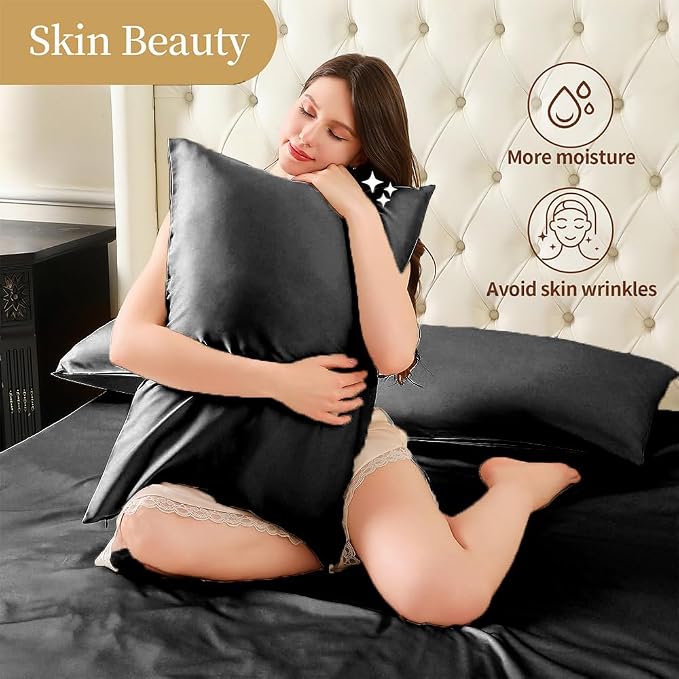 Mulberry Silk Pillowcase for Hair and Skin Standard Size 20"X 26" - Image 5
