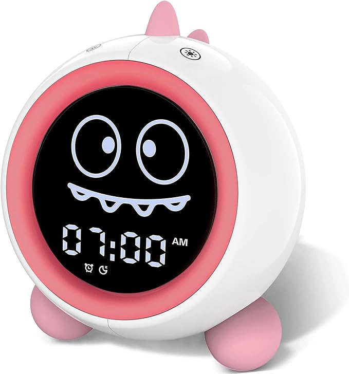 Kids Alarm Clock, Toddler Sleep Training Clock by H-chin