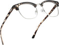 Blue Light Blocking Glasses Vintage Half Frame UV Clear Lens Anti Eyestrain by AOMASTE