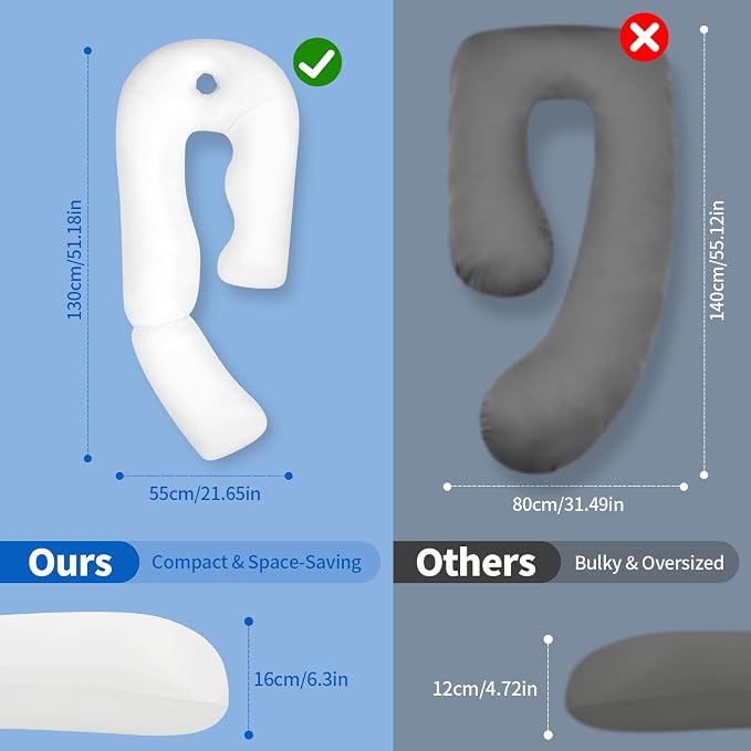 Pozico U-Shaped Full Body Pillow - Image 4