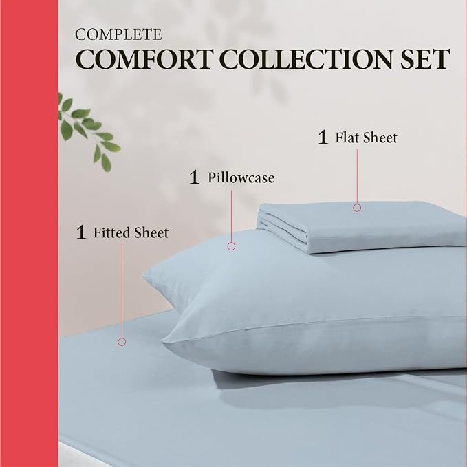100% Egyptian Cotton Twin XL Bed Sheets Set - Image 3