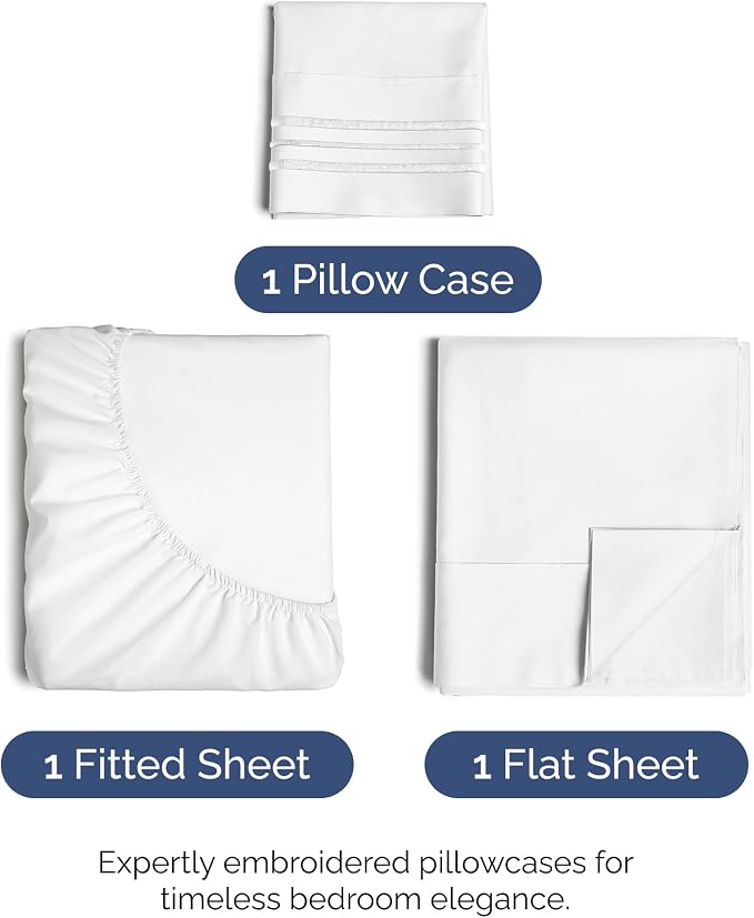 Twin Size 3 Piece Sheet Set - Image 2
