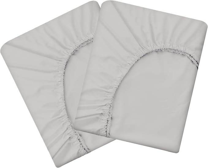HBHLFZ Twin XL Fitted Sheet Only 2 Pack, Soft Breathable Bottom Sheet by HBHLFZLuxuryHomeLife