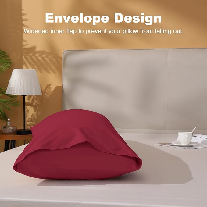 DOWNSTORIA Body Pillow Cover, Ultra Soft Microfiber Long Pillowcase, Envelope - Image 3