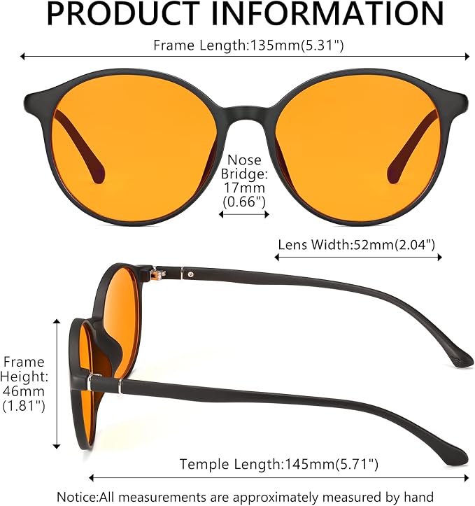 LIKSMU Blue Light Blocking Glasses Computer Gaming TV Phone Sleeping Glasses - Image 4