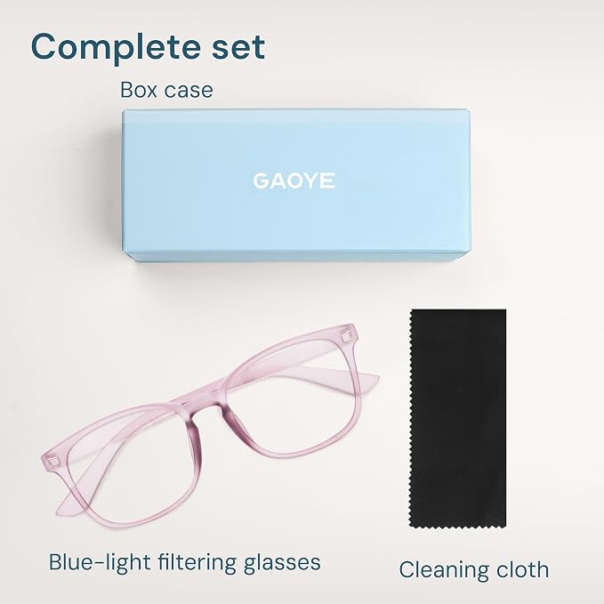 Gaoye Transparent Brown Blue Light Glasses - Image 7