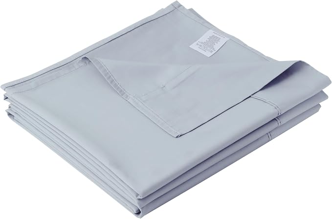 Cotton Cal King Flat Sheet Only, 600 Thread Count 100% Egyptian Cotton Top by ZaizaiHome