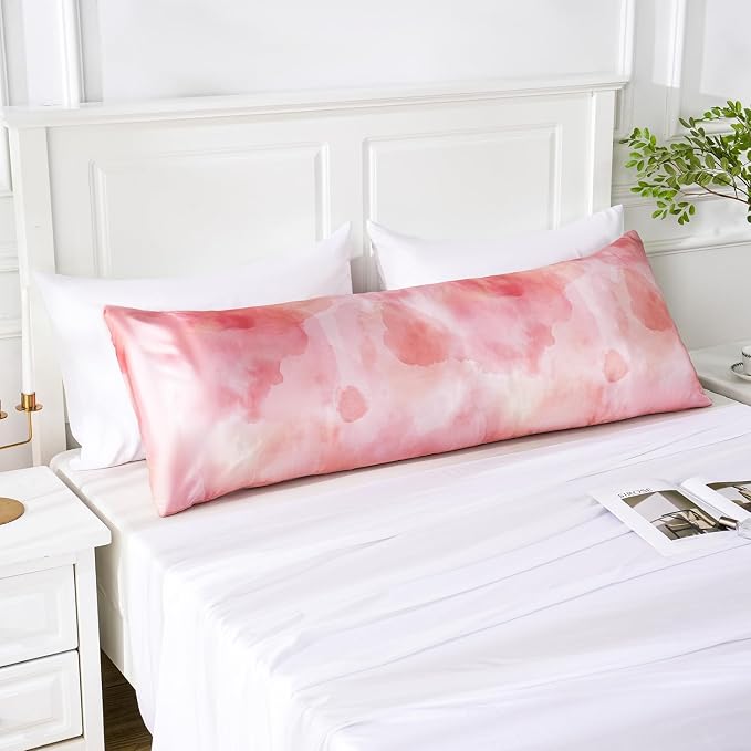 MR&HM Satin Body Pillow Cover, Soft and Breathable Body Pillow Case - Image 5