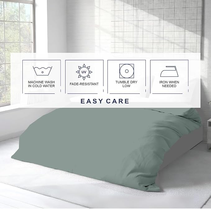 Kotton Culture 1 Pc California King Size Duvet Cover Only -100% Egyptian Cotton - Image 6