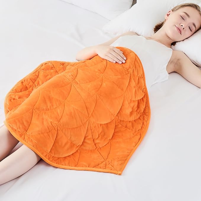 Weighted Lap Blanket 5 lbs for Adults, Luxury Soft Small Weighted Blanket by EazfyPro
