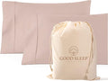 1000 TC Blush King Pillowcases Set of 2 100% Egyptian Cotton Pillow Cases by GoodSleepBedding
