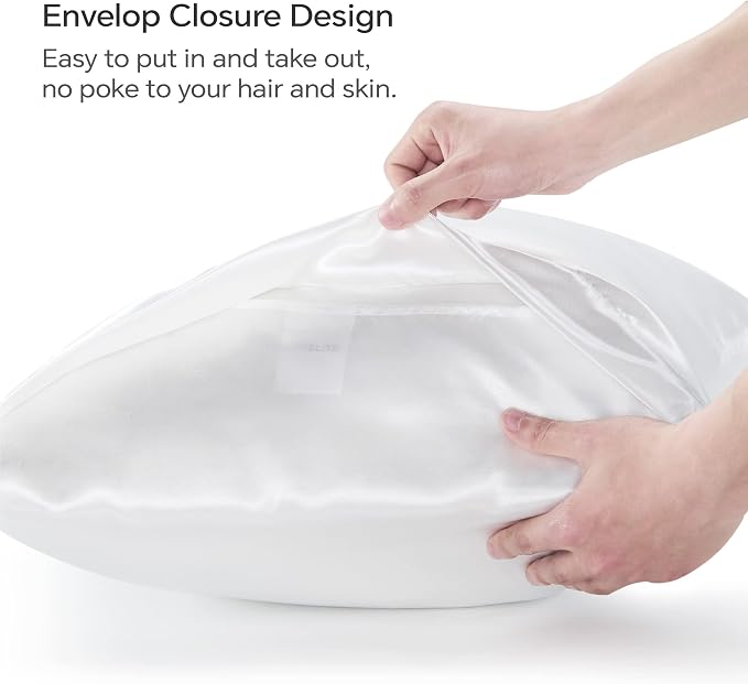 BEDELITE Satin Body Pillow Cover, Super Soft and Cooling Body Pillow Pillowcase - Image 4