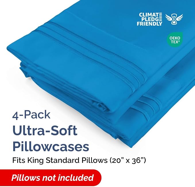 King Standard Pillow Cases Set of 4 - Image 2