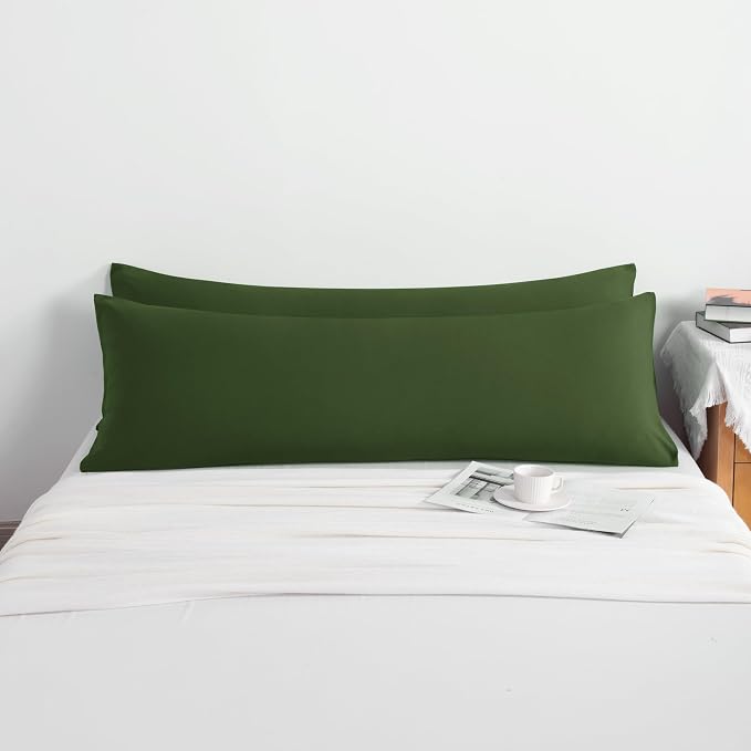 NTBAY Body Pillow Cases Set of 2, 2 Pack Brushed Microfiber 20x54 Pillow Cases - Image 3