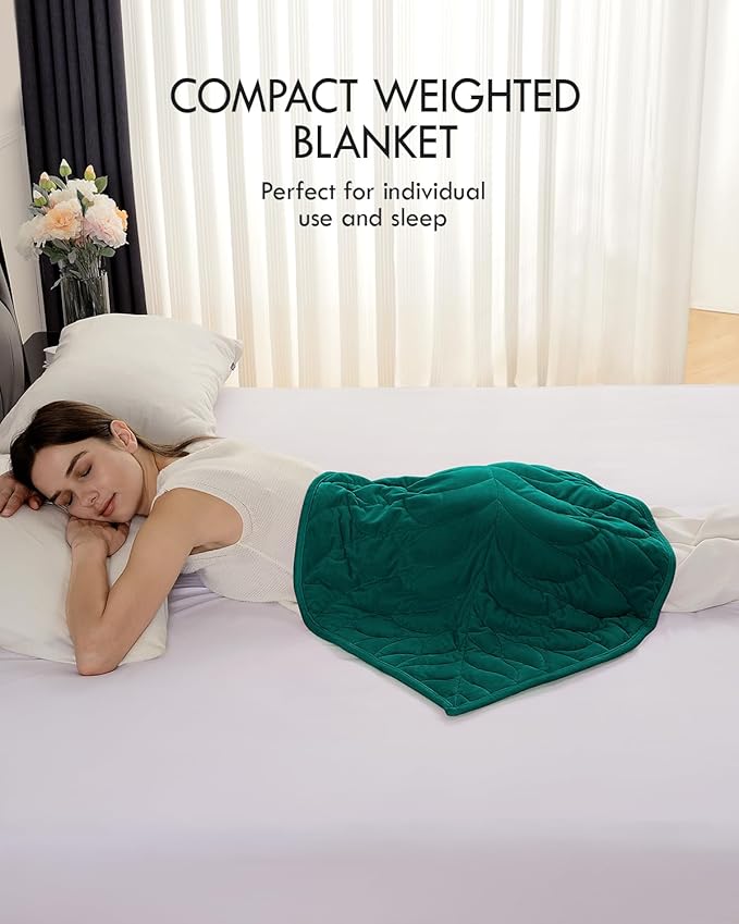Kaisa Weighted Lap Blanket 5 lbs 23" x 29", Cozy Luxury Crystal Velvet Small - Image 3