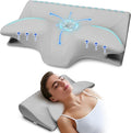 Cervical Pillow for Neck Pain Relief, Cooling Contour Memory Foam Pillows by SUFOR