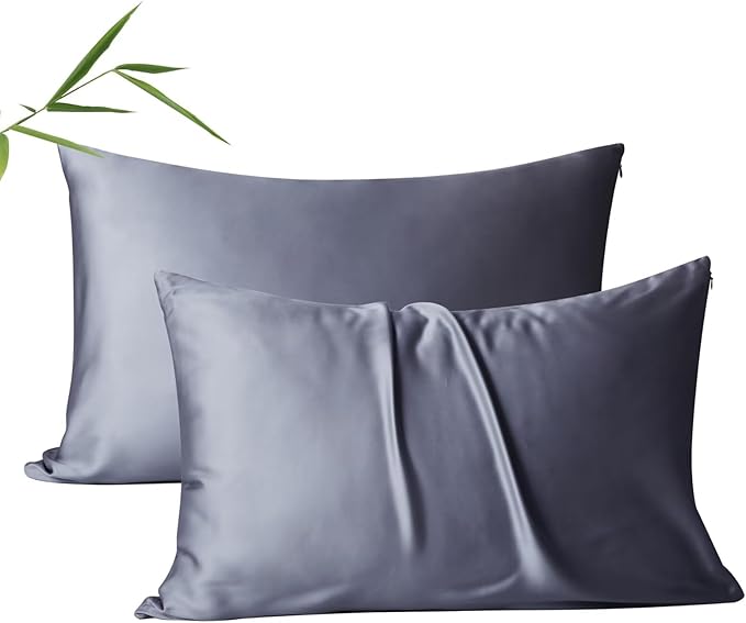 4 Pack Cooling Pillow Cases, Viscose Derived from Bamboo Pillow Protectors by ShunjieHome