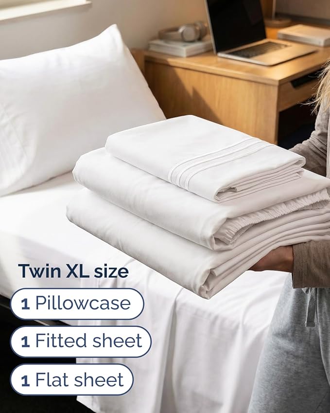 Twin XL Size 3 Piece Sheet Set - Image 3