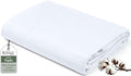 Royale Linens 100% Organic Cotton Twin Flat Sheet Only by ROYALELINENS
