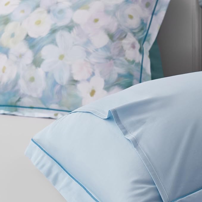OAITE Duvet Cover Set King Size Oil Painting Pattern Ultra Soft 100% Cotton - Image 8