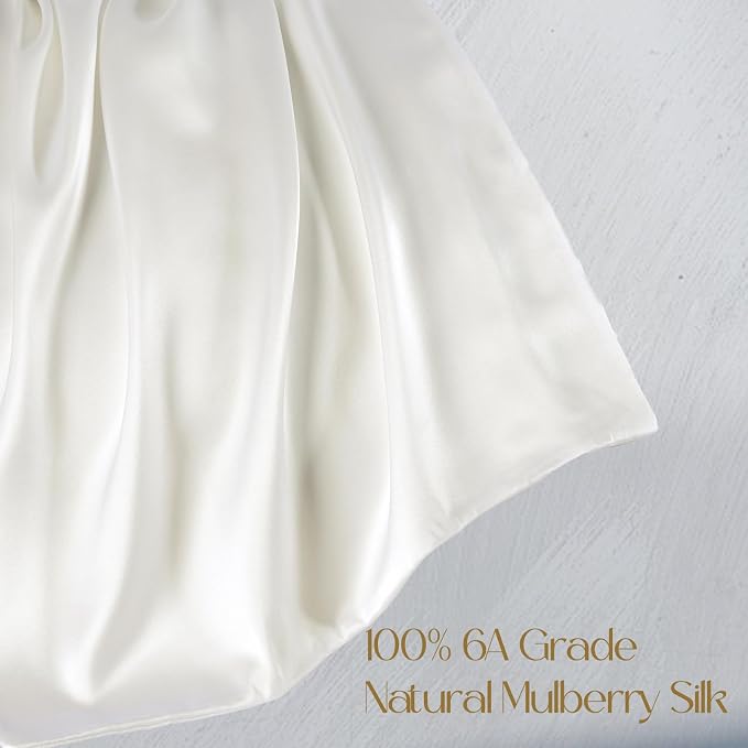 ZIMASILK 100% Pure Mulberry Silk Pillowcase 2 Pack, Soft and Smooth, Both Sides - Image 2