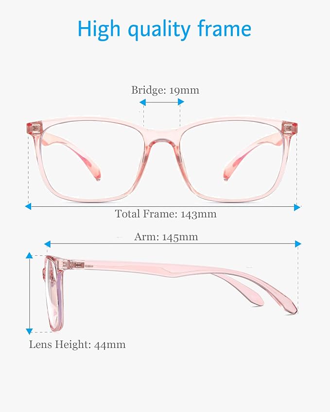 ANRRI Blue Light Blocking Computer Glasses Women Anti Eyestrain UV Filter Lens - Image 5