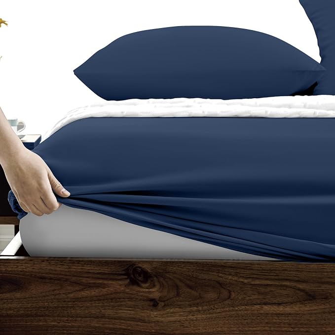 FreshCulture Queen Fitted Sheets, Bulk Pack of 6, Deep Pocket, Soft Microfiber - Image 3