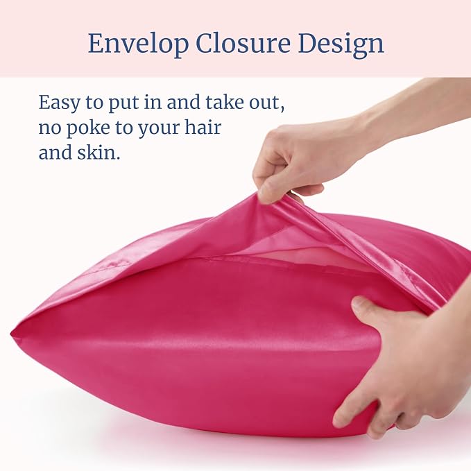 BEDELITE Satin Pillowcase for Hair and Skin, Super Soft and Cooling Similar to - Image 6