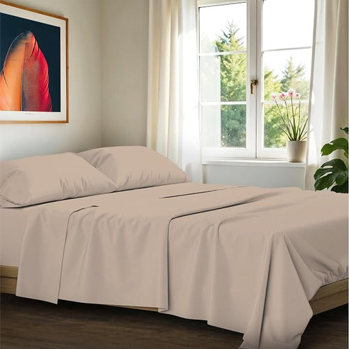 100% Egyptian Cotton King Size Sheets Set by AshtonSheets