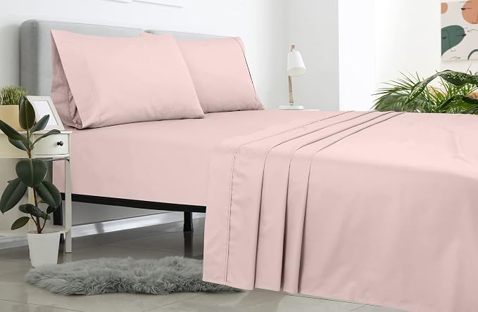 Royale Linens 2 Pack Bulk Flat Sheet Set - Image 8