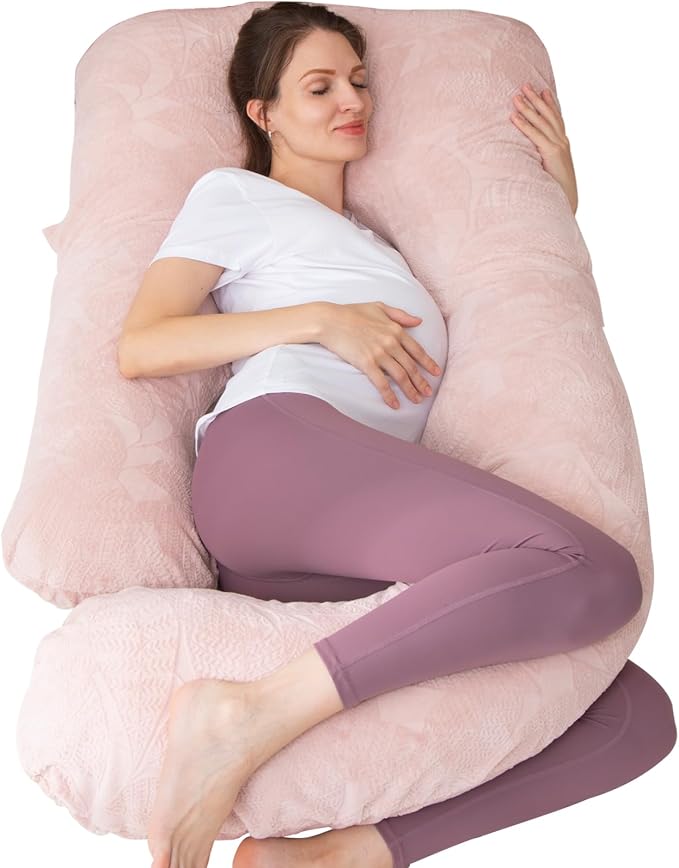 MOON PINE Pregnancy Pillow, U Shaped Full Body Pillow by MOONPINE