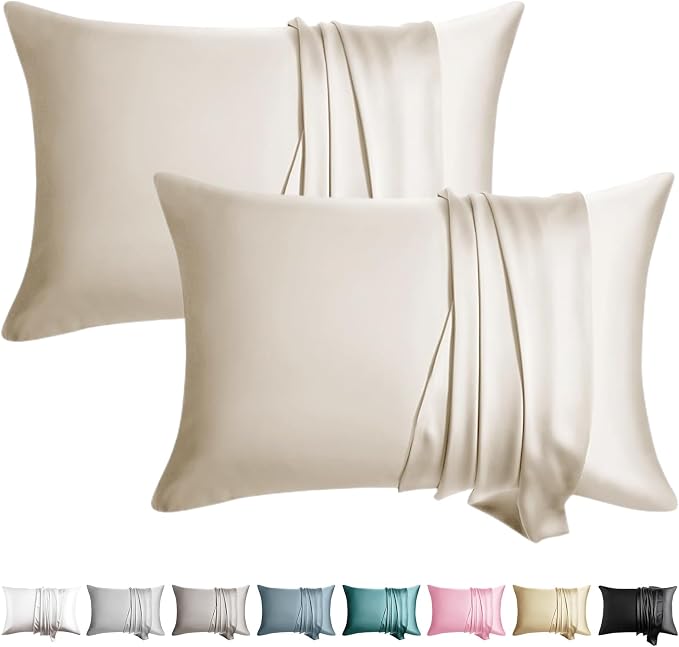 100% Silk Pillowcase for Hair and Skin Toddler Size 2 Pack Mulberry Silk Pillow by WLOSJ