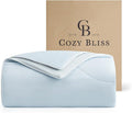 Cozy Bliss Cooling Comforter Twin Size, Reversible Lightweight Cooling Blankets by CozyBliss