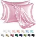 MR&HM Satin Pillowcase for Hair and Skin, Silk Satin Pillowcase 2 Pack by MRHM