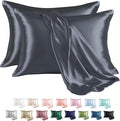 MR&HM Satin Pillowcase for Hair and Skin, Silk Satin Pillowcase 2 Pack by MRHM