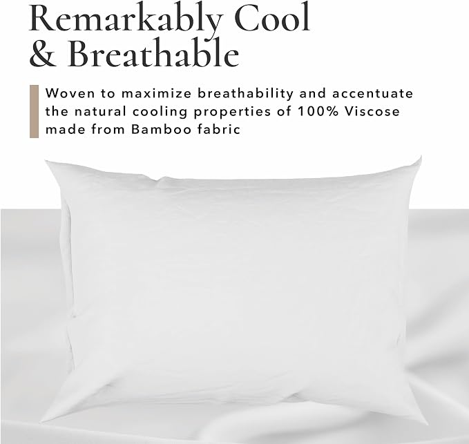 Bamboo Bay Hotel Quality 4 Piece Cooling Pillow Cases - Image 2