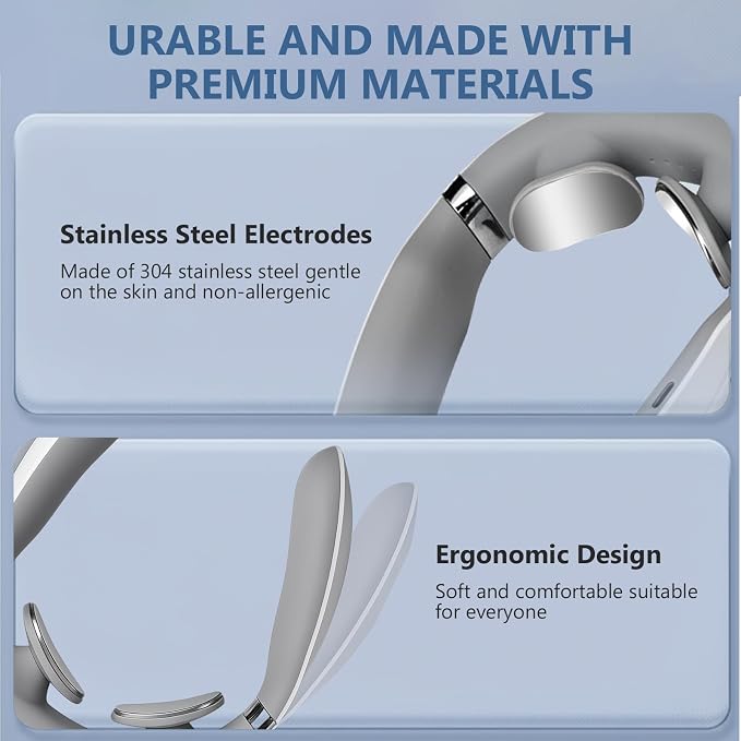 Neck Massager with Heat, Ultra-Lightweight Electric Pulse Device - Image 7