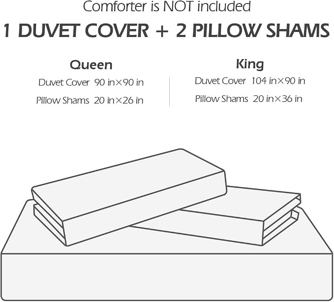 SLEEPBELLA Duvet Cover Queen, 600 Thread Count Cotton Blue & Green Paisley - Image 7