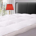 ELEMUSE Twin Size Extra Thick Fusion Goose Down Feather Filled Mattress Topper by ELEMUSE