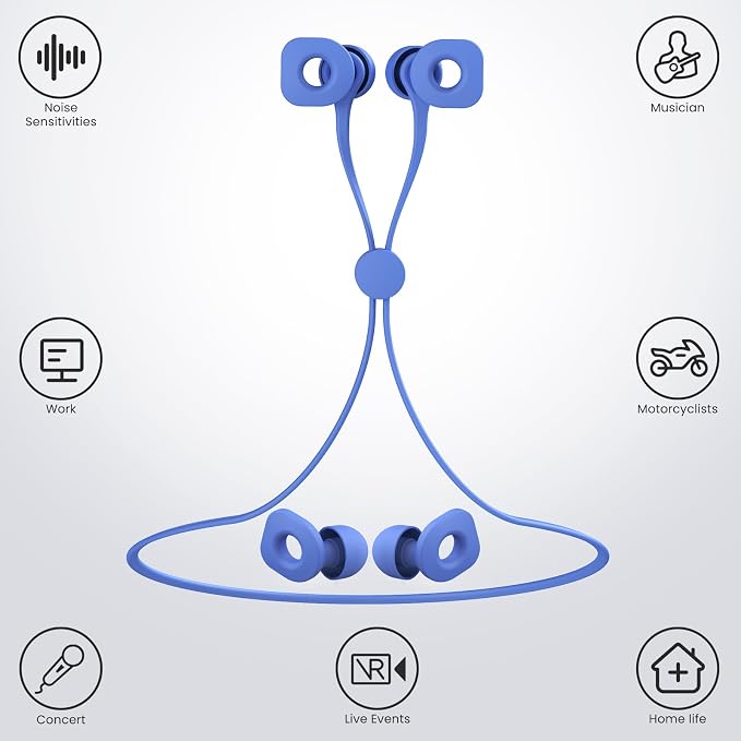 2 Pairs of Earplugs for Sleeping, Reusable Hearing Protection Ear Plugs - Image 2