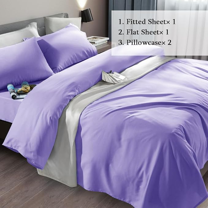 SONORO KATE Bed Sheet Set Super Soft Microfiber 1800 Thread Count Luxury - Image 2