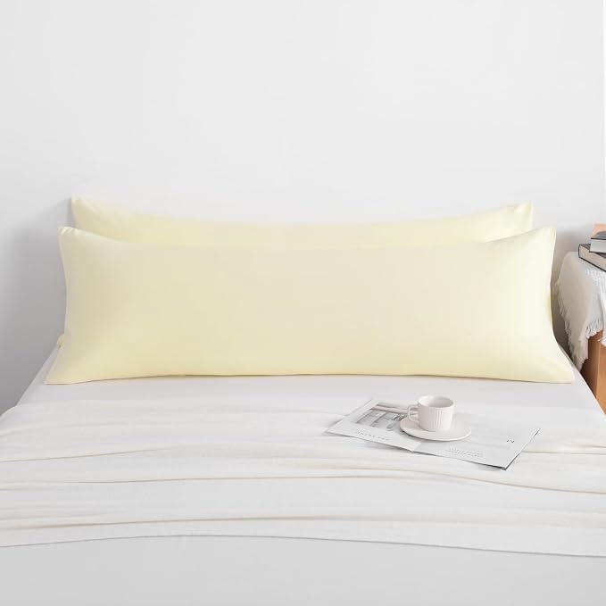 NTBAY Body Pillow Cases Set of 2, 2 Pack Brushed Microfiber 20x54 Pillow Cases - Image 4