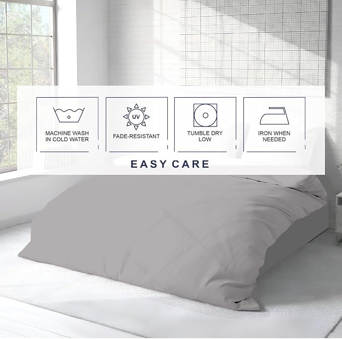 Kotton Culture 1 Pc California King Duvet Cover Only-100% Egyptian Cotton 600 - Image 6